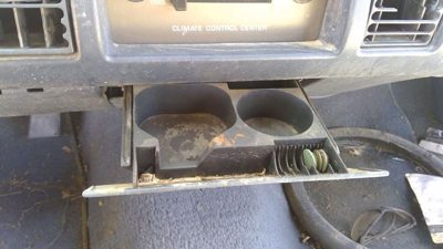 1991-1993 Chevy Caprice Slide Out Dash Cup Holder Assembly Oem Blue 12501043