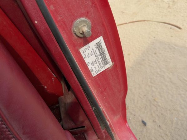 1987-1996 Dodge Dakota Driver Left B-Pillar Trim Red OEM — photo 8