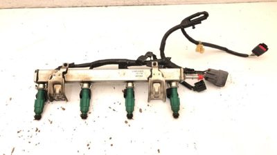 2004 05 Mazda 3 Complete Fuel Rail With Injectors Set With Wiring Harness 2.3L