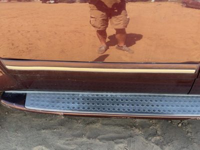 04-05 Durango Driver Left Front Moulding From Door Oem Trim Strip Molten Red Pr8