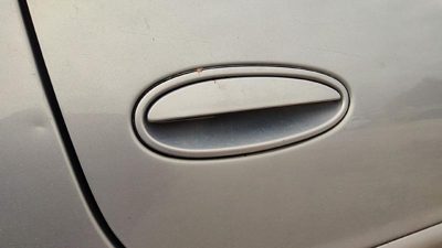 1997-05 Malibu Passenger Right Rear Outside Door Handle Oem Back 17u Silvermist