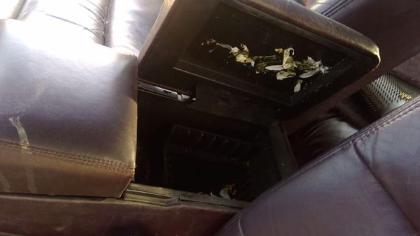 93-96 Cadillac Fleetwood Center Console Lid Only Oem Arm Rest Fold Down Maroon — photo 6