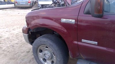 2006 Ford F350 Sd Pickup Fender LH Super Duty Dark Red Jm