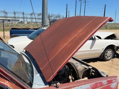 1990 Chevrolet S10 Hood Red