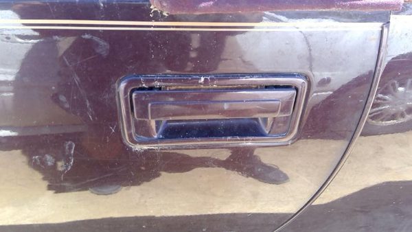 93 Cadillac Fleetwood Driver Left Rear Back Outside Door Handle Oem Lever Maroon — photo 4