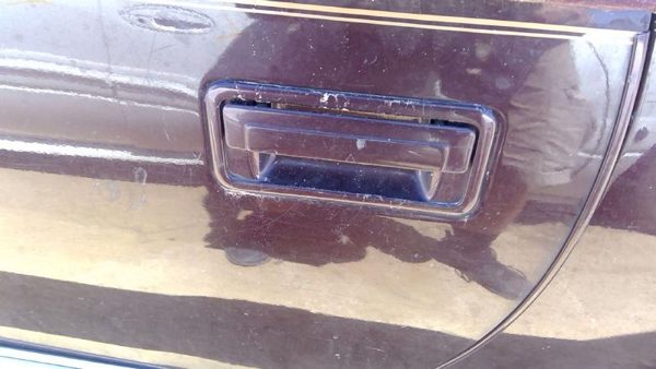 93 Cadillac Fleetwood Driver Left Rear Back Outside Door Handle Oem Lever Maroon — photo 7
