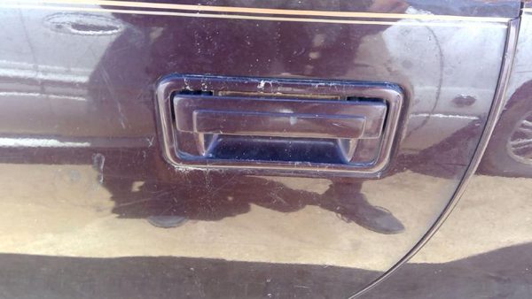 93 Cadillac Fleetwood Driver Left Rear Back Outside Door Handle Oem Lever Maroon — photo 6