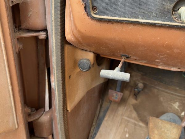1980 Chevy Silverado C20 Driver Left Lower Kick Trim Panel Oem Tan — photo 2
