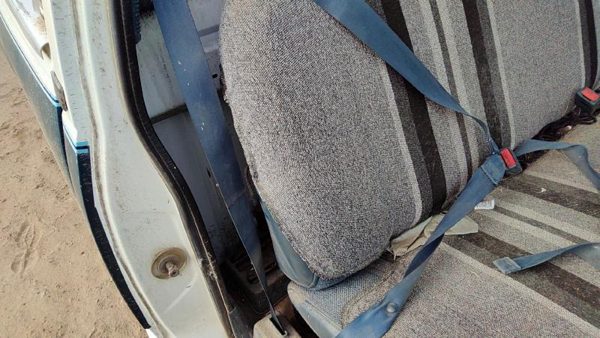 91 Chevy Silverado 1500 Passenger Right Front Seat Belt Retractor Shoulder Blue — photo 4