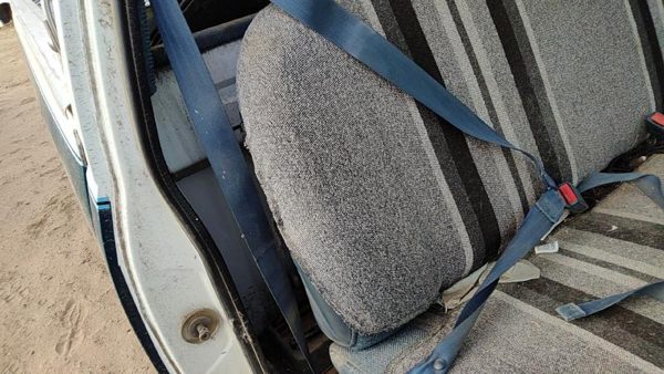 91 Chevy Silverado 1500 Passenger Right Front Seat Belt Retractor Shoulder Blue — photo 1