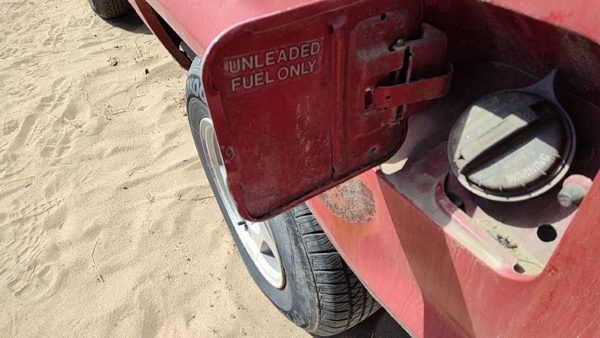 1984-1990 Ford Bronco 2 Fuel Tank Door With Hinge Gas Lid Oem Filler Red — photo 5