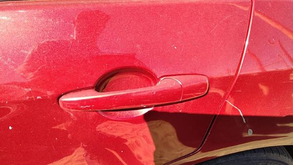 2006-2012 Ford Fusion Driver Left Rear Outside Door Handle Oem Back Red U6 — photo 1