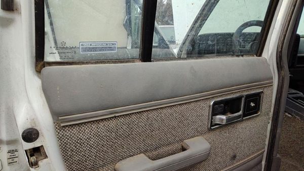 1987-1996 Jeep Cherokee Driver Left Rear Door Trim Panel With Switches Back Gray — photo 4