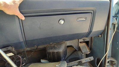 81-93 Dodge Ram W150 Glove Box Assembly Complete Door With Latch Oem Blue
