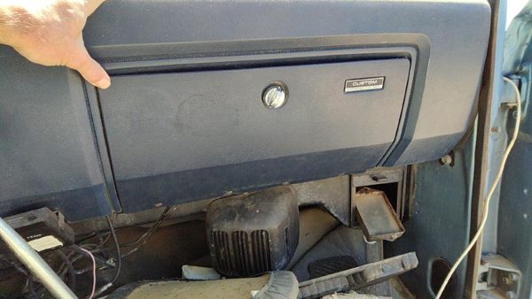 81-93 Dodge Ram W150 Glove Box Assembly Complete Door With Latch Oem Blue — photo 1