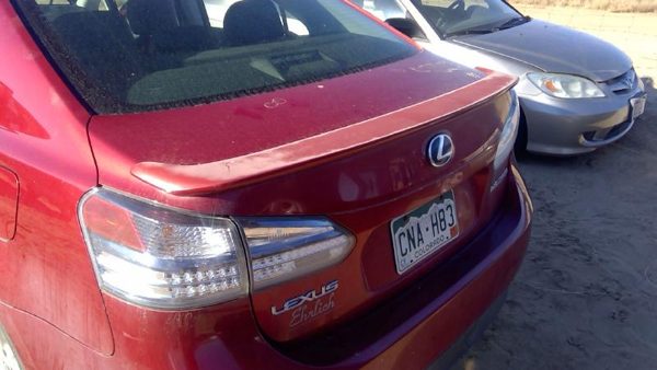 2010 Lexus HS250h Trunk/decklid/hatch/tailgate Red 3R1 — photo 3