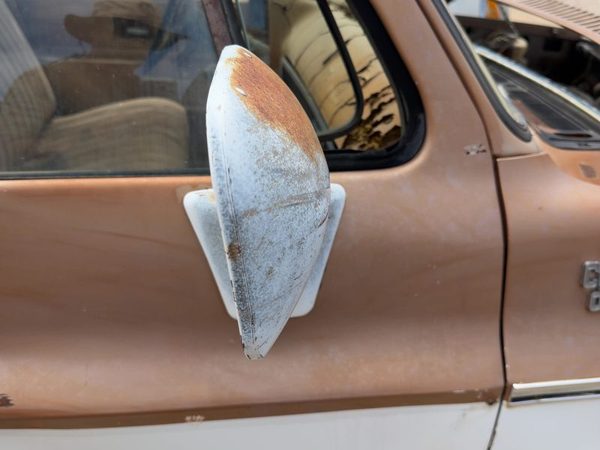 80-87 Chevy Silverado C20 Passenger Right Manual Side Mirror Door Mounted Oem — photo 2