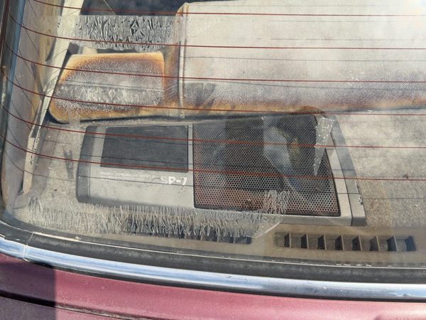 1985-1988 Nissan Maxima Sedan Driver Left Rear Speaker Grill Cover Panel OEM — photo 4