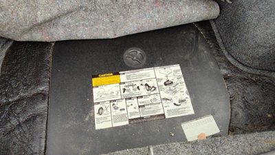 88-91 Olds Cutlass Calais Spare Tire Cover Plastic Shield Oem