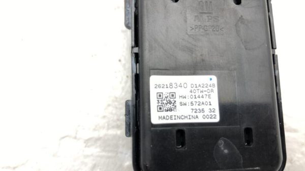 18-20 Buick Regal Driver Left Front Power Window Master Control Switch Buttons — photo 9