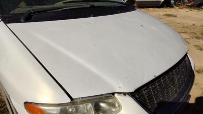 1998 Chrysler Town Cntry Hood Pwp Golden White Hail