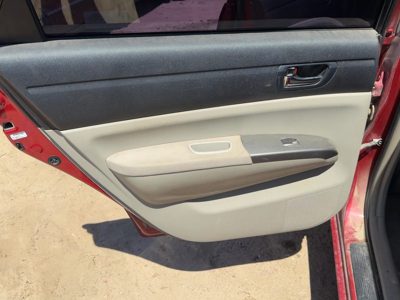 06-09 Prius Driver Left Rear Door Trim Panel With Switches Back Cloth Inner Bisq