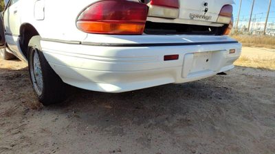 1992-1995 Pontiac Bonneville Rear Bumper Cover Assembly Oem Back White 16520213