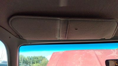 1987-1991 Ford F150 Driver Left Sun Visor Oem Gray