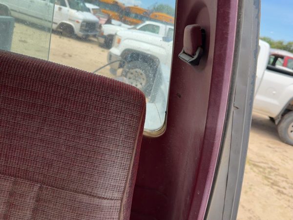 1987-1991 Ford F150 Pickup Driver Left Rear B-Post Trim Panel Red — photo 2