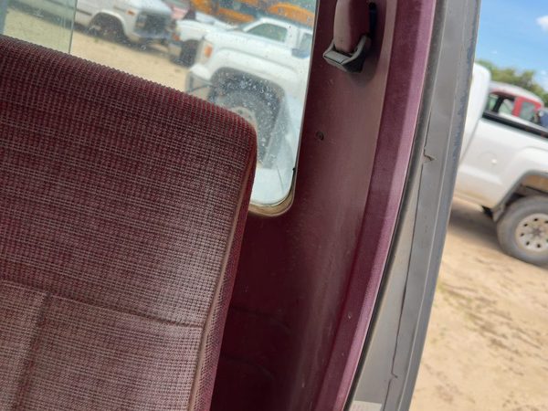 1987-1991 Ford F150 Pickup Driver Left Rear B-Post Trim Panel Red — photo 3