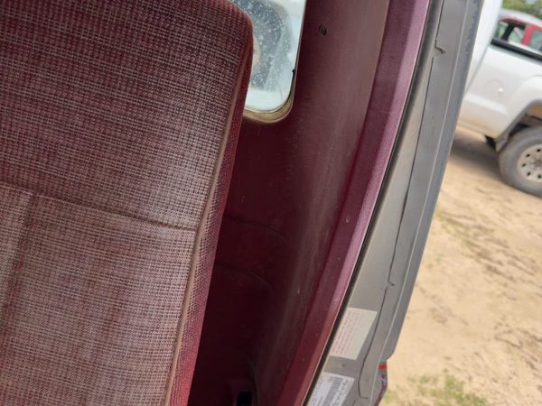 1987-1991 Ford F150 Pickup Driver Left Rear B-Post Trim Panel Red — photo 8