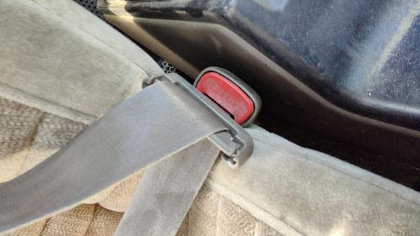 93-96 Jeep Grand Cherokee Passenger Right Front Seat Belt Buckle Receiver Gray — photo 4