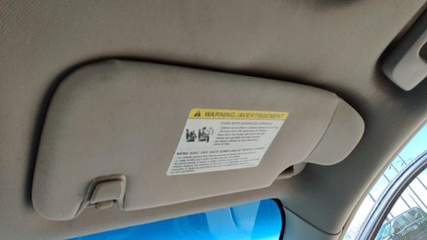 2010-2012 Ford Fusion Passenger Right Sun Visor Oem Black Dl Ae5Z5404104Aa — photo 2