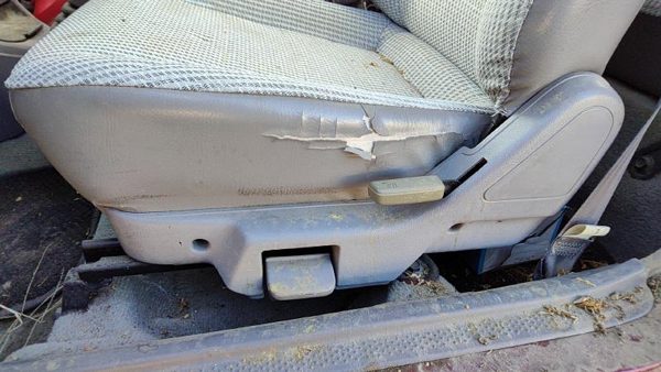 1994-1997 Ford Aspire Driver Left Side Seat Trim Panel Oem Gray — photo 1