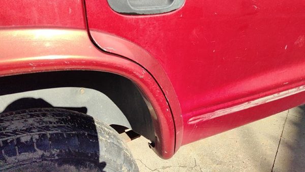 98-03 Dodge Durango Passenger Right Rear Moulding From Door Back Trim Strip Red — photo 3