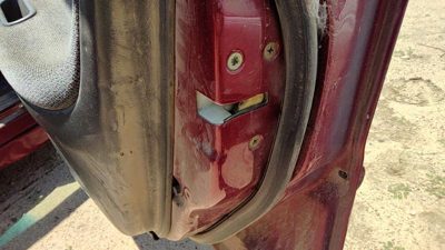 1994-1997 Honda Accord Passenger Right Front Door Latch With Rods/Cables Oem
