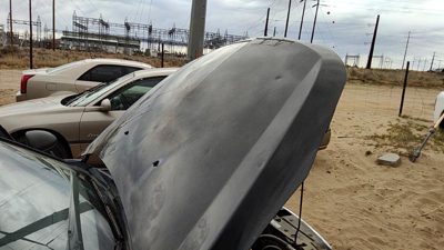 2011 Chevy Cruze Hood Black Gar