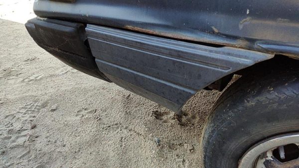 1984-1986 Toyota Camry Passenger Right Rear Moulding On Quarter Panel Oem Gray — photo 3