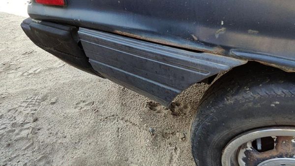 1984-1986 Toyota Camry Passenger Right Rear Moulding On Quarter Panel Oem Gray — photo 2