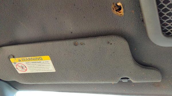 2003-2004 Ford Mustang Driver Left Sun Visor Oem Black 9W 3R3Z6304105Aaa — photo 1