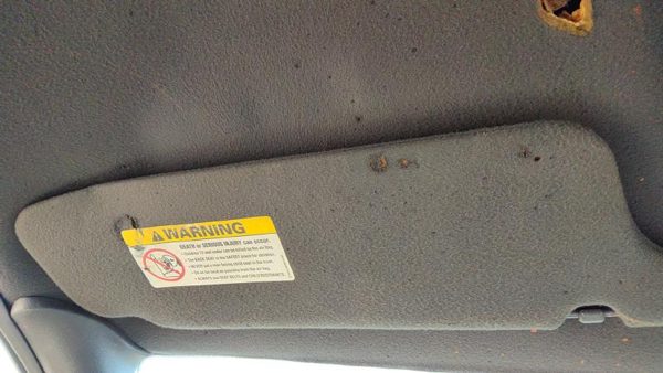 2003-2004 Ford Mustang Driver Left Sun Visor Oem Black 9W 3R3Z6304105Aaa — photo 2
