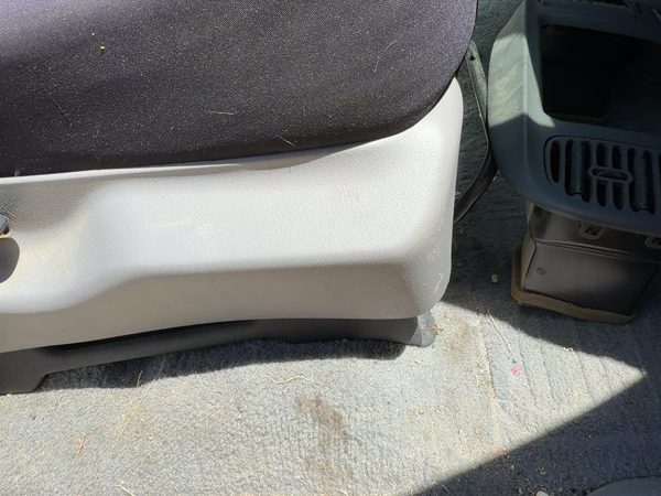 97-03 Ford F150 SuperCab Passenger Right Side Seat Trim Panel OEM Gray F2 — photo 3