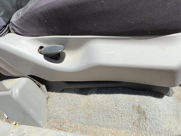 97-03 Ford F150 SuperCab Passenger Right Side Seat Trim Panel OEM Gray F2 — photo 4