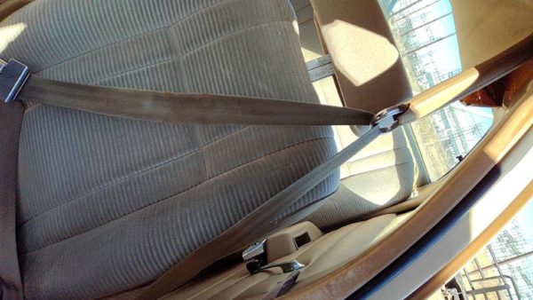 1984-1987 Ford Tempo Driver Left Front Seat Belt Retractor Oem Shoulder Tan — photo 4