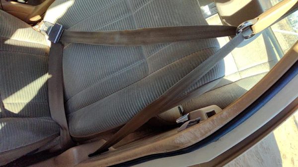 1984-1987 Ford Tempo Driver Left Front Seat Belt Retractor Oem Shoulder Tan — photo 2