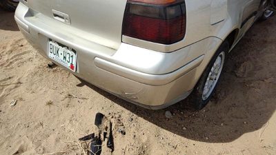 1999-2002 Vw Cabrio Convertible Rear Bumper Cover Assembly Oem Back Silver