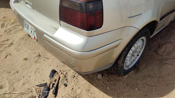 1999-2002 Vw Cabrio Convertible Rear Bumper Cover Assembly Oem Back Silver — photo 3
