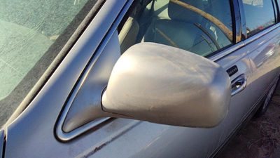 2003-2004 Lincoln Town Car Driver Left Power Side Mirror Door Mounted Oem Silver