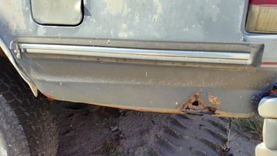 1987-1991 Ford F150 Driver Left Rear Moulding On Box Back Oem Lh