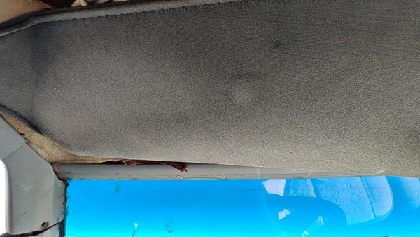 1979 Chevy Caprice Driver Left Sun Visor Oem Gray — photo 3